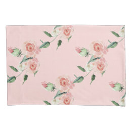 Romántico Funda de Pillow de Garlands Rosa