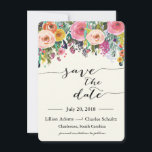 Romántico jardín floral Guardar tarjeta de fecha<br><div class="desc">Material gráfico de www.createthecut.com</div>