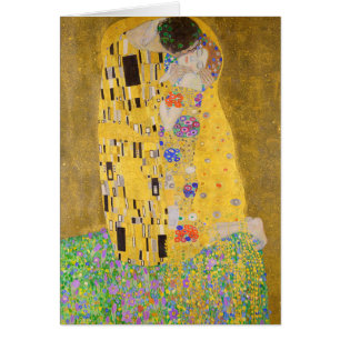 Romántico La Pintura De Beso Gustav Klimt Restaura