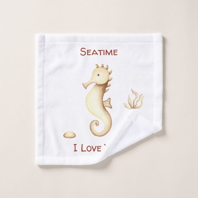 Romántico Minimalista Verano en el Mar (Toallita)