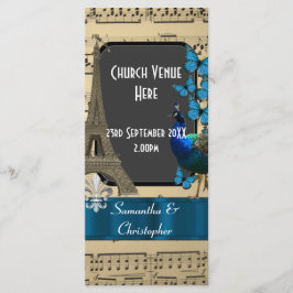 Romántico programa de bodas de París