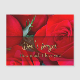 Romántico Red Rose Valentine Magnet