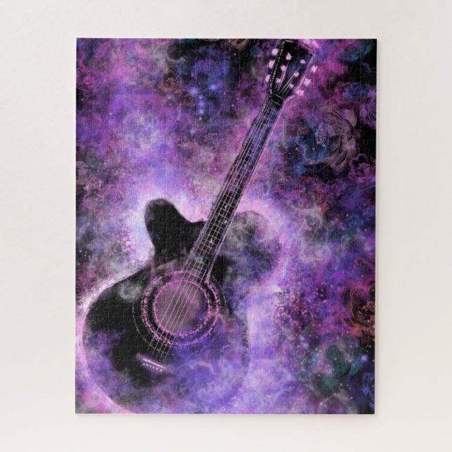 Romántico rompecabezas de guitarra (Vertical)