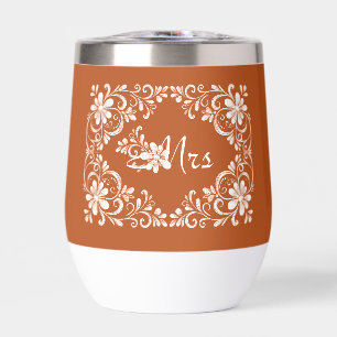 Romántico Vaso de Vino Nupcial Señora Quemado Nara