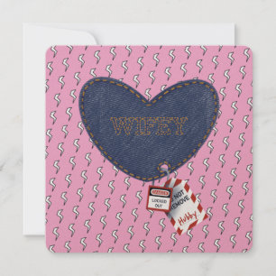 Romántico Wifey Hubby Electrical Lock Tag Corazón