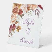 ROMÁNTICOS COLORES DE CAÍDA BRIDAL SEÑAL DE BIENVE