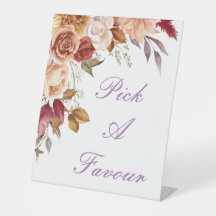 ROMÁNTICOS COLORES DE CAÍDA BRIDAL SEÑAL DE BIENVE