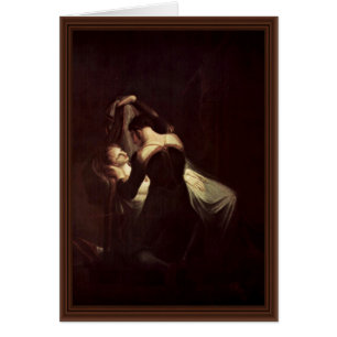 Romeo en el lecho de muerte de Juliet, por Füssli