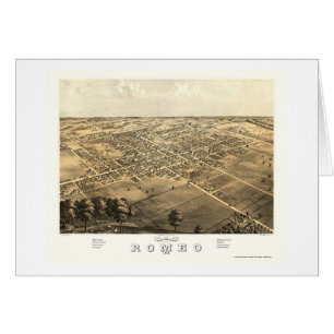 Romeo, mapa panorámico del MI - 1868