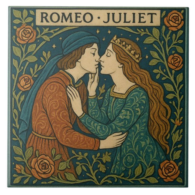 Romeo Y Julieta - Baldosas De Cerámica De Arte Y A (Frente)