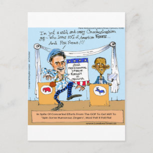 Romney Intenta Zingers en Obama Regalos y Tarjetas