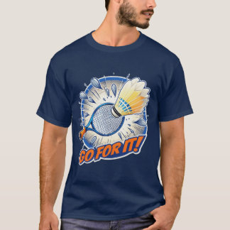 ¡Rompa! Camiseta Badminton de estilo cómico