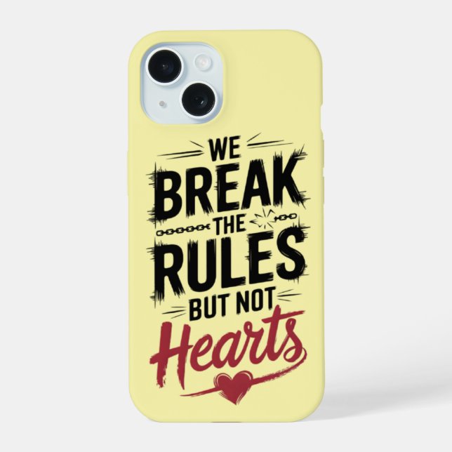 Rompe Reglas, No Corazones: Funda de Teléfono Auda (Reverso )
