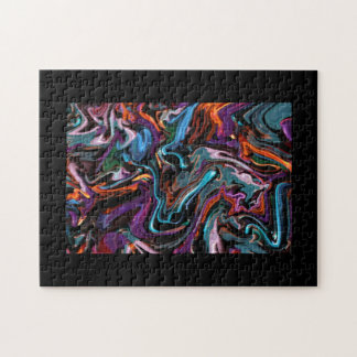 Rompecabezas abstracto colorido