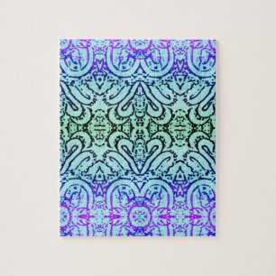 Rompecabezas - Abstracto de Colores Fríos