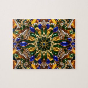 Rompecabezas abstracto diseño moderno Brasil color