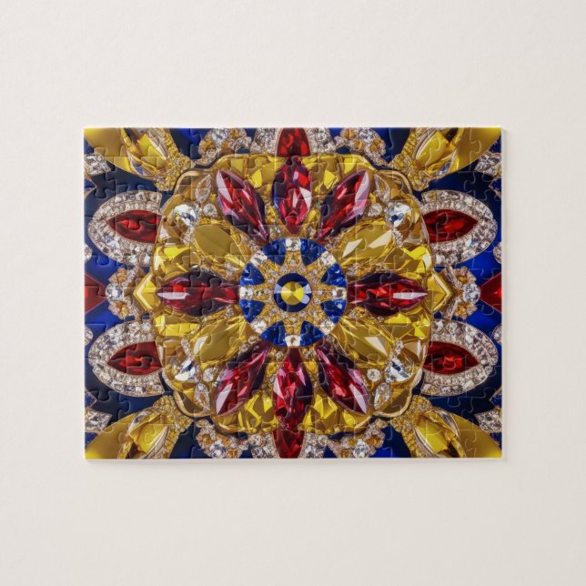 Rompecabezas abstracto diseño moderno Colombia Col (Horizontal)