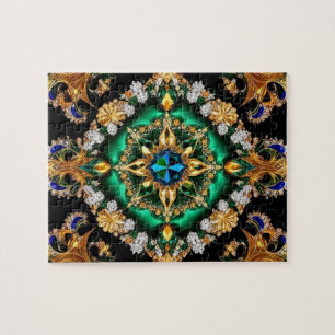 Rompecabezas abstracto diseño moderno colores bras