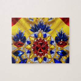 Rompecabezas abstracto diseño moderno Rumania colo