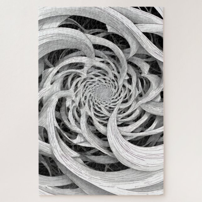 Rompecabezas abstracto imposible en espiral - Romp (Vertical)