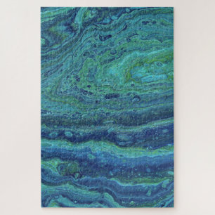 Rompecabezas abstracto verde azul fresco Wabash 3