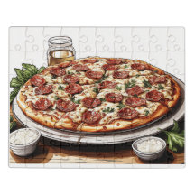 Rompecabezas acrílico Pizza Pizza Pizza Pizza