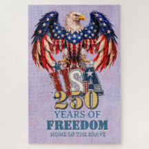 Rompecabezas Águila USA 250 Años de Libertad