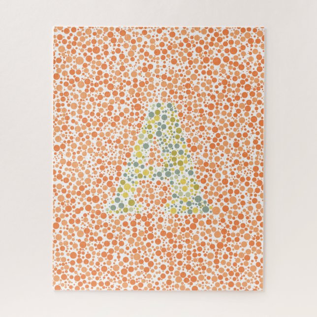 Rompecabezas alfa de la prueba del ojo (Vertical)