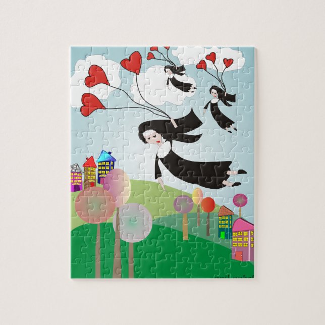 Rompecabezas altísimo de la monja (Vertical)