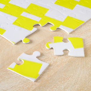 Rompecabezas Amarillo y Raya Blanca