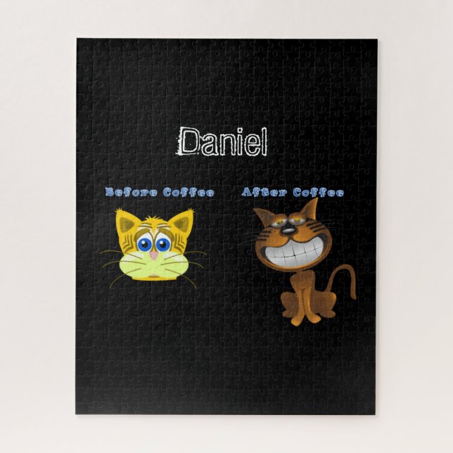 Rompecabezas Antes Y Después Del Café (Vertical)