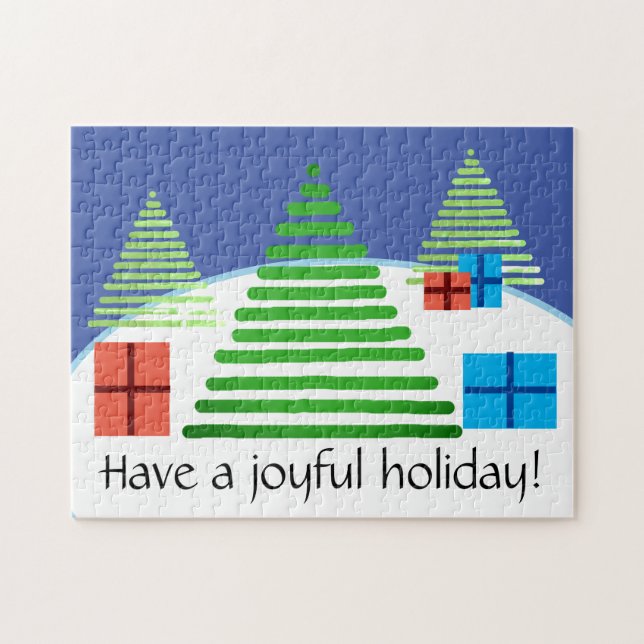 Rompecabezas - Árboles y presencias de vacaciones (Horizontal)