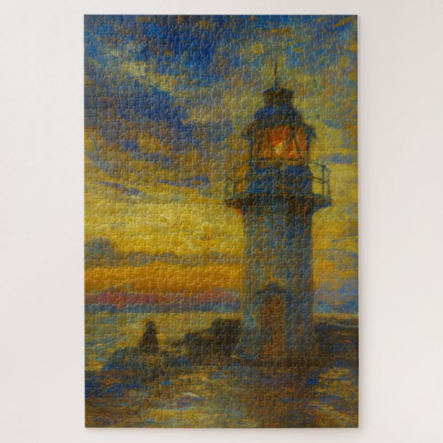 Rompecabezas artístico al estilo de Turner del far (Vertical)