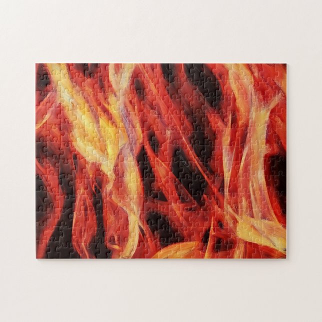 Rompecabezas artístico Fuego y llamas (Horizontal)