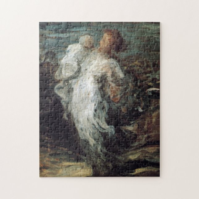 Rompecabezas artístico "Madre con hijo" (Vertical)