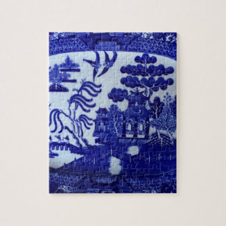 Rompecabezas azul de China del sauce pequeño