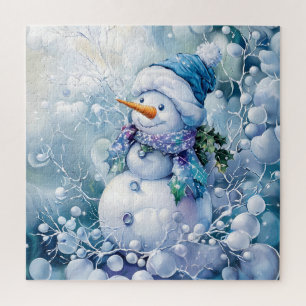 Rompecabezas azul de invierno