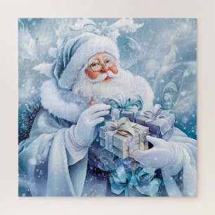 Rompecabezas azul de invierno