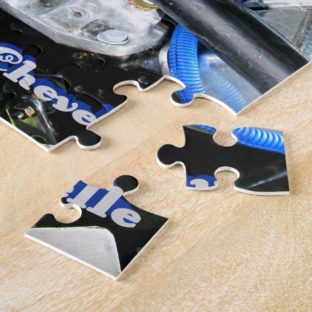 Rompecabezas azul de jigsaw Chevy 1965 (Lado)