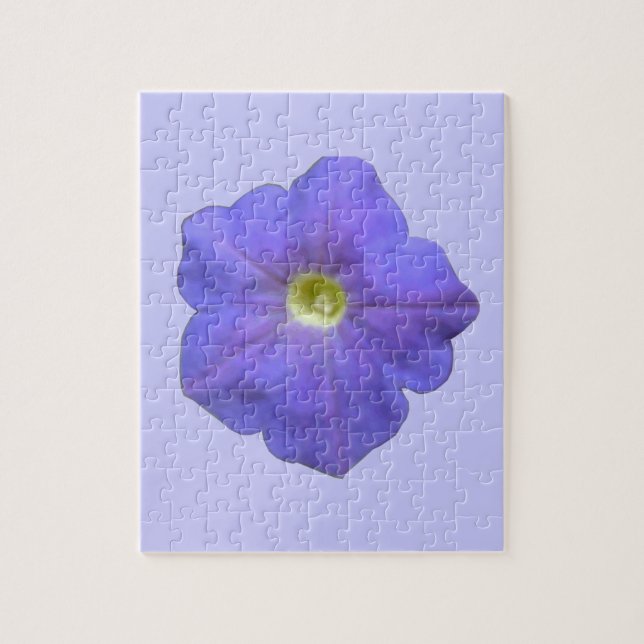 Rompecabezas azul de Petunia (Vertical)