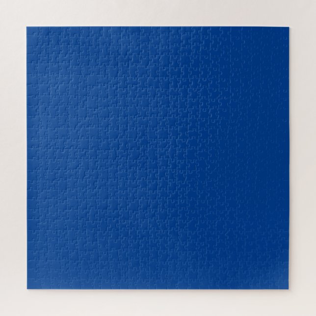 Rompecabezas Azul Real Sólido - ¡DIFÍCIL! (Vertical)