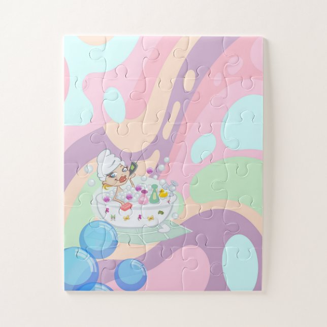 Rompecabezas Baby Shower Pastel (Vertical)