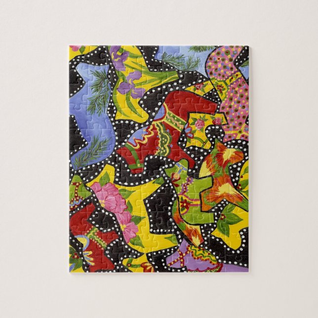 Rompecabezas bailando de Caballos de Dala (Vertical)