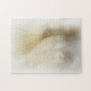 Rompecabezas blanco del pavo real