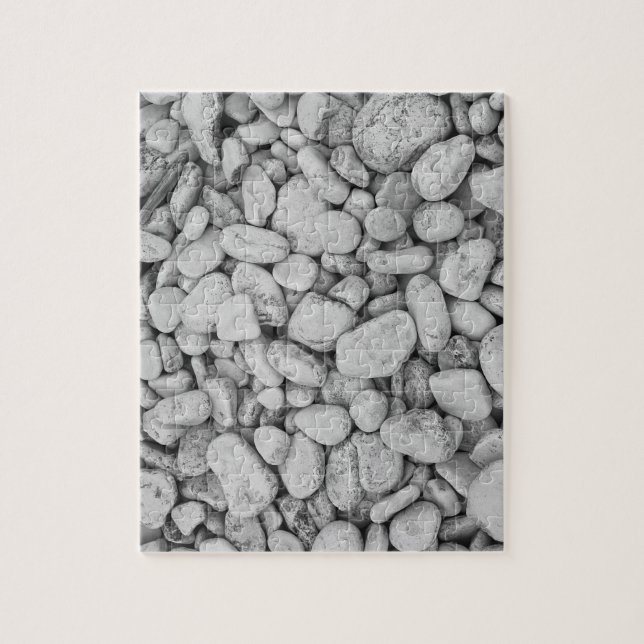 Rompecabezas blanco y negro de la foto de las roca (Vertical)