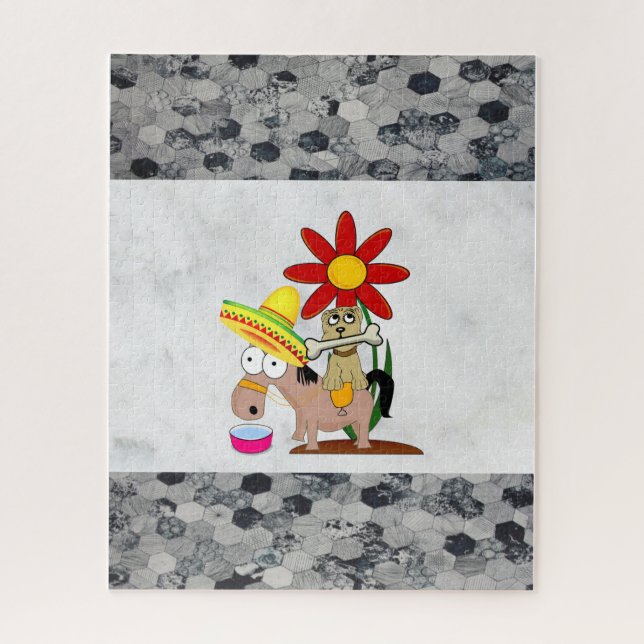 Rompecabezas Caballo de Perro Mexicano (Vertical)