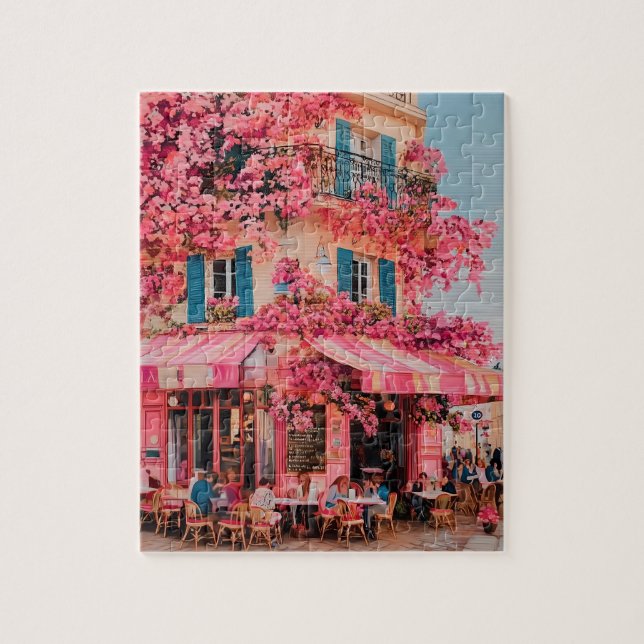 Rompecabezas Café Flor de Rosa - Paraíso Florido e (Vertical)