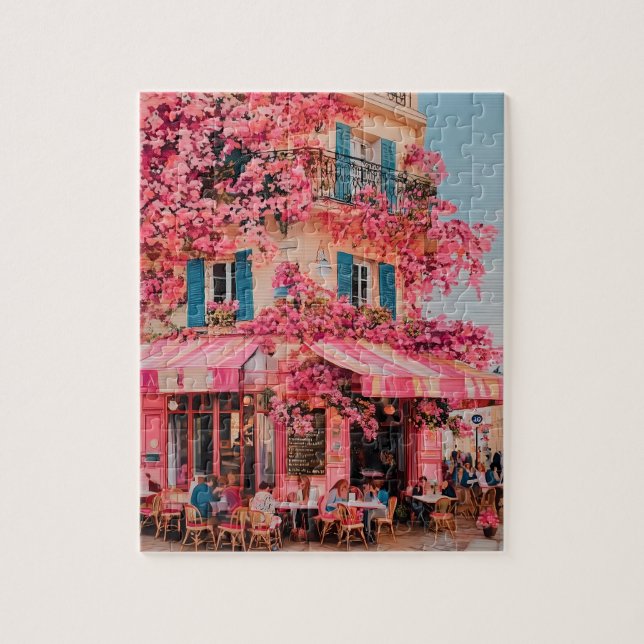 Rompecabezas Café Flor de Rosa - Paraíso Florido e (Vertical)