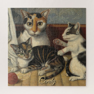 Rompecabezas Caramelo y Gatitos Juguetones Gato An
