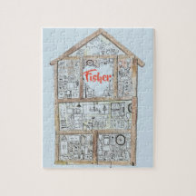 Rompecabezas casero personalizado del corazón